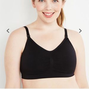Motherhood Maternity‎ Nursing Bra Seamless size large black Full bust